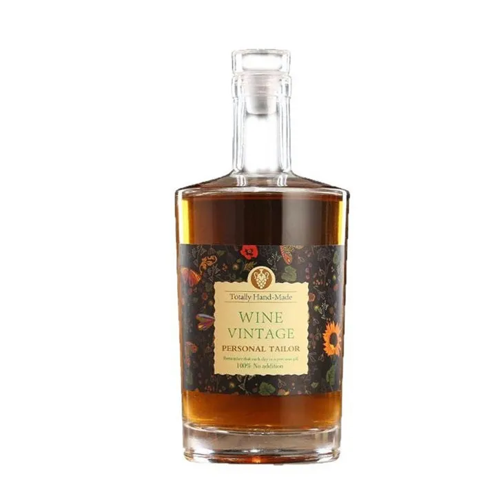 Бутилки за плодово вино от фабрика за директни продажби: 100 ml, 200 ml, 375 ml, 500 ml, 700 ml, 750 ml стъклени бутилки за вино