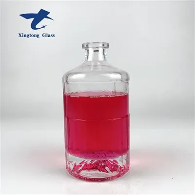 Кръгли стъклени бутилки с релеф от текилар на ниска цена